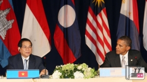 Chủ tịch nước Nguyễn Minh Triết và Tổng thống Hoa Kỳ Barack Obama 